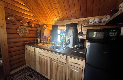 Cosby Villa | The Raven tiny log cabin in The Forest