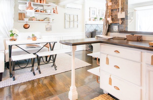 East Shoreham House | The Whitewashed Home with Movie Theatre & Outdoor Oasis
