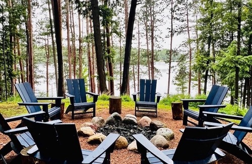 Three Lakes House | Three Lakes Chain! Lakefront Cabin with Private Dock/Gameroom/Firepit/Kayak/SUP