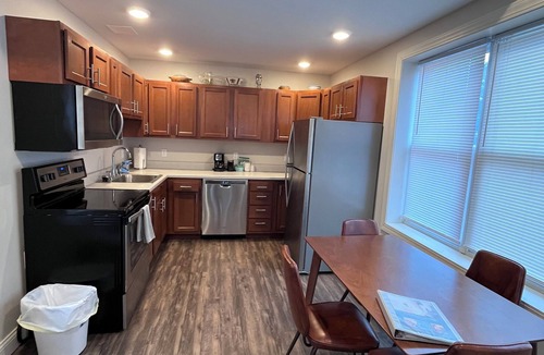 Dubuque Apartment | Tiny Home, Spa Next Door, Deck, Walk to Farmers Market