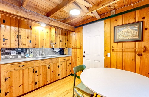 Government Camp Cabin | Tranquil & historic cabin with fireplace & deck views - near skiing