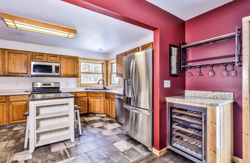 Mercer House | Tree-lined home with gas grill, firepit, & fireplace - walk to lake