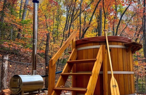 Copperhill Cabin | Treehouse Resort ~Dog Friendly~18-hole disc golf