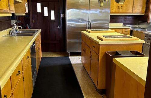 Wellston Cabin | Unique 3 building lodge sleeps 22 people. Heart of the National Manistee Forest.