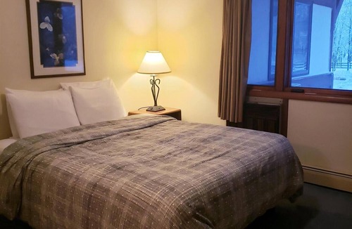 Ironwood Cabin | Unique, Private guestroom inside the Lodge at North Ironwood Acres resort with TWO QUEEN beds and two small bathrooms. DOG FRIENDLY!