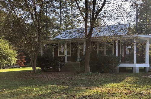 Carriere Other | Upscale cabin on 12 acres with stocked pond, great porch, and gourmet kitchen!