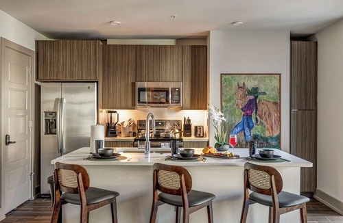 Legacy Park Apartment | Walkable Legacy West King Retreat with Pool