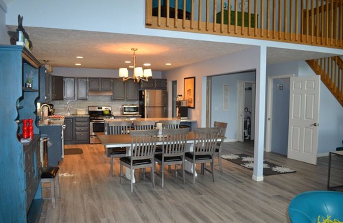 Mayfield House | Waterfront in Traverse City. Pool table. Hot tub. Dogs okay.