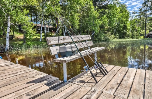 Presque Isle House | Waterfront suite on South Turtle Lake with communal dock, rowboats & firepit