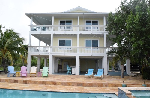 Summerland Key House | Waterfront Sunrise & Sunset Full Views! Pool, dock, lift, Industerial Ice Maker
