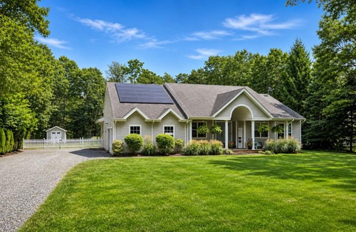 Westhampton House | Westhampton Retreat: Pool, 5BR, Private Yard, Gym, Golf Simulator