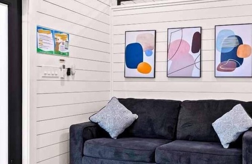 Hurricane Cabin | Yogi Bear Glamping Cabin 2 Bedroom/ Full Bath Sky Deck - Over 800 sq. ft. - 2 Bedroom/2 Bath with Skydeck and kid's loft area