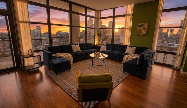 29th Floor 2BR Grant Park Suite with Balcony, Gym