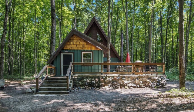 5 acre A-Frame near Torch Lake, Shanty Schuss Mtn, Traverse City & Kalkaska