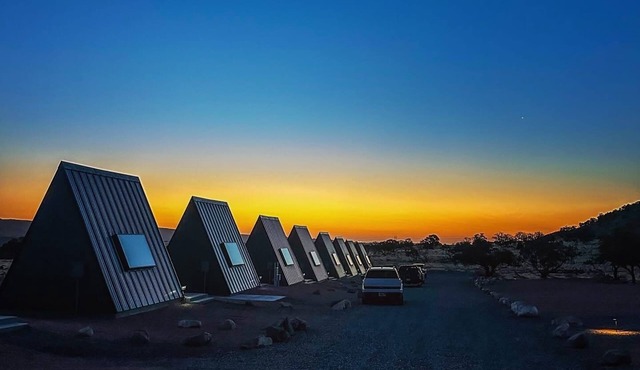 #51 Star-Gazing A-frame cabin, King Bed, No Pets, Bathroom located at Bath house