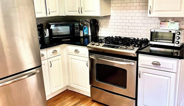 Available by the month. Charming 2 bedroom cottage, steps to river park.