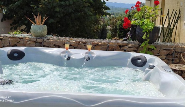 Campagne et Jacuzzi . c'est cosy le Bumble Bee ! in Panossas