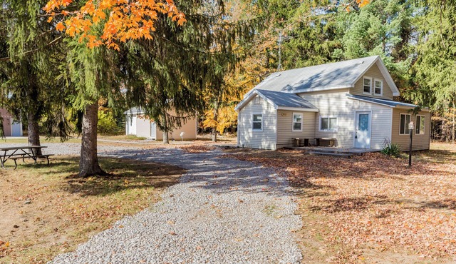 Charming 3-bedroom cabin with large gameroom on 18 acres in lovely Thompsonville