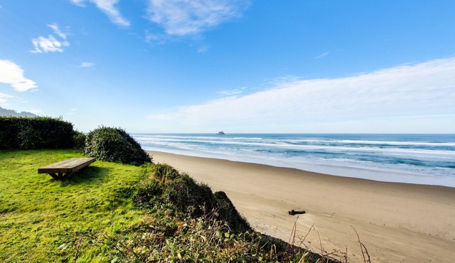 Comfy oceanfront home three blocks to the beach with amazing views - dogs OK