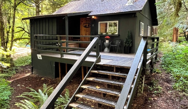 Cozy Cabin near Mt Hood with Hot Tub