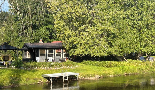 Cozy Log Cabin on the Jordan River. 20 minutes from Boyne Mountain!