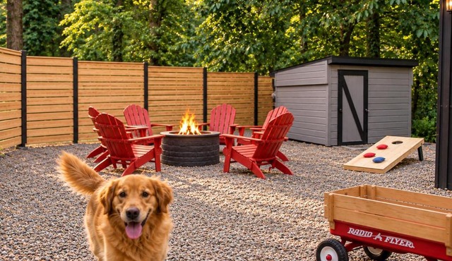 Creekside 3BR EV FirePit BBQ AC Games Yoga