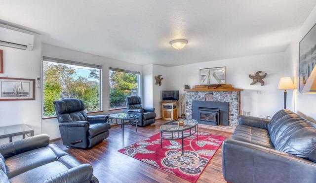 Dog-Friendly Home with Wood-Burning Fireplace and Ocean Views - Near the beach