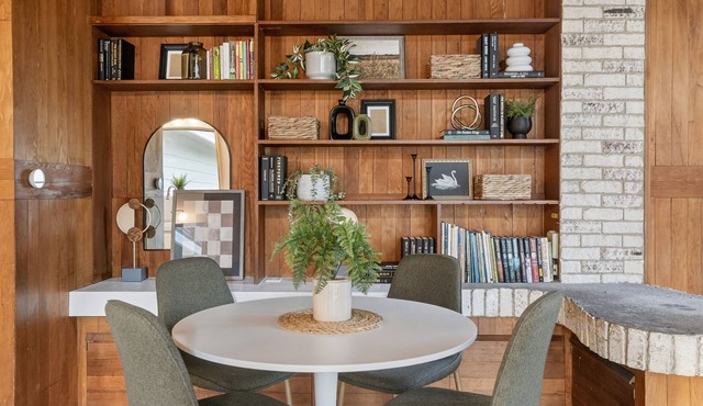 Dual Mid-Century Retreat, Two Kitchens