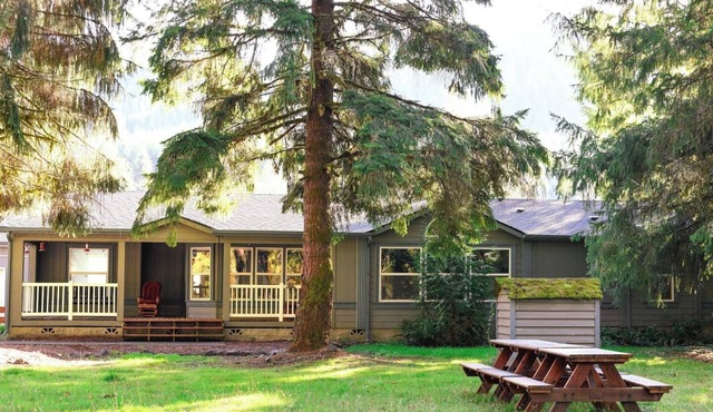 Forest Retreat on the River in Fall Creek