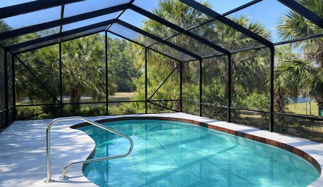 Heated pool home with a lake view! in St. Augustine