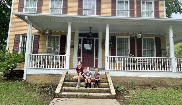 Historic 1856 Eversole Home Decorated with Period Furniture & Quilts in Caledonia