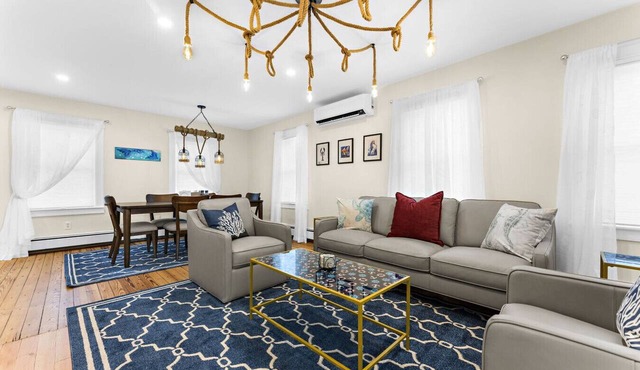 Historic Home for 7: Walk to Beach, Pets & Family