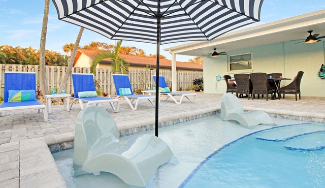 Home Near Beach with Heated Pool