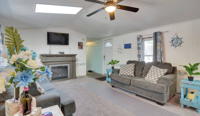 Houghton Lake Area Home w/Fire Pit & Yard!