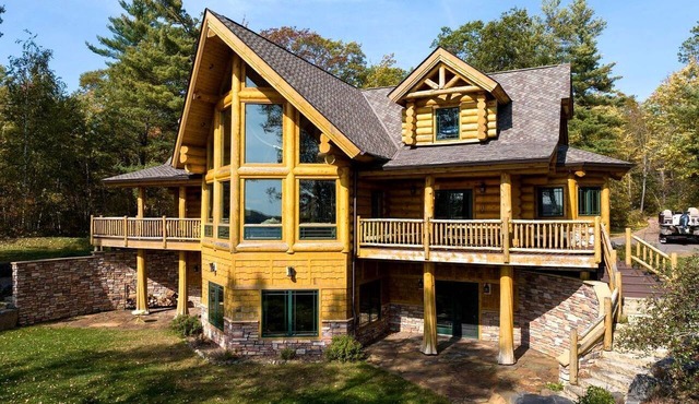 Incredible Lakefront Family Cabin with Boat Dock and Pontoon on Osprey Lake, Wisconsin