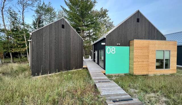 KOTI 8 (Three Bedroom) Traverse City's Scandinavian Cabins, vacation home on TART & mins to Traverse.