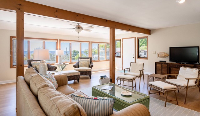 Lake MI Views | Multi-Deck Retreat | Walk to Beach | 3BR