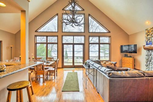 Lakefront Roscommon Home w/Game Room & Dock!