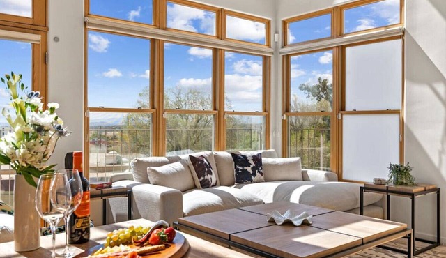 Light Modern Railyard View Loft