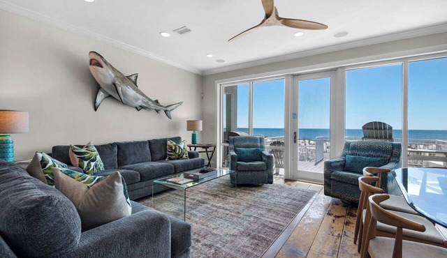 ⛱️Luxury Beachfront View-Private Beach Access- Balconies-4BR Beach Dreams