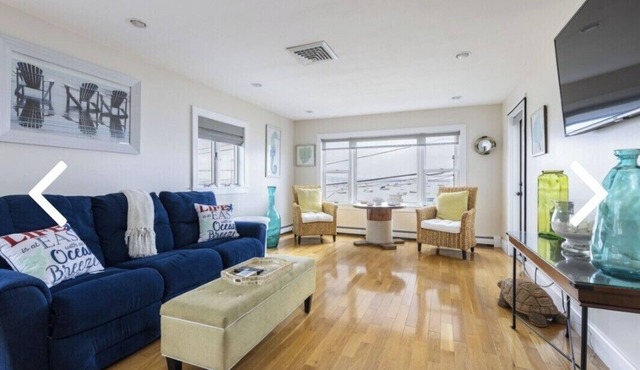 Luxury waterfront condo in Historic Jamestown, RI, steps to the beach.