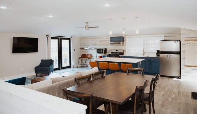 Modern coastal bungalow walking distance to beautiful Lake Michigan.