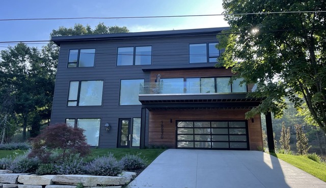 Modern Lake House with Private Lake Michigan Beach Access