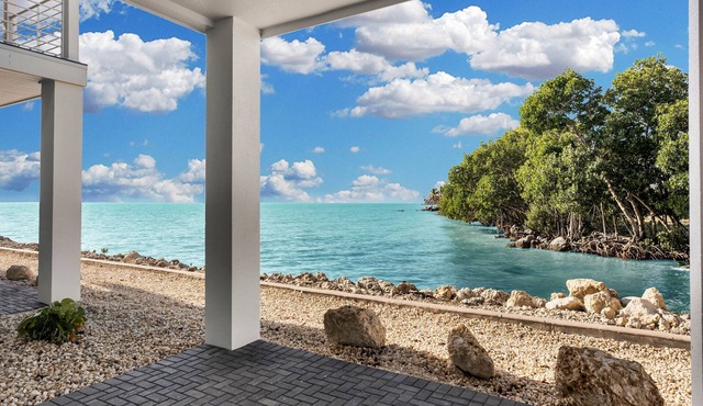 Ocean front home has 2 bedrooms, 2 baths and amazing ocean views.