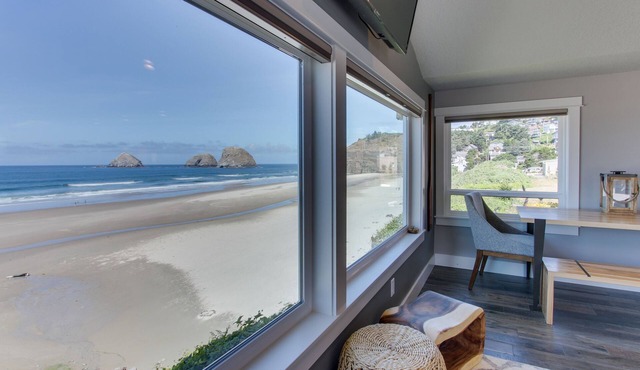 Oceanfront overlooking Three Arch Rocks