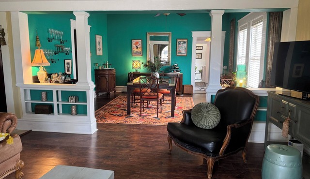 Palette and Plate Bungalow - 1918 Craftsmen Combines Art Deco and Modern Whimsy