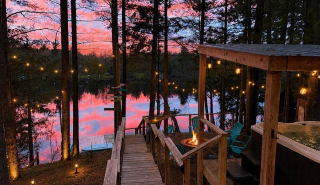 Peaceful Lakefront Retreat w/Hot Tub, Fire Pit, Game Room, Screened Deck