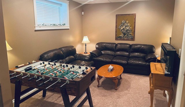Private Luxury Code-Access Suite with Foosball Table in Fort McMurray