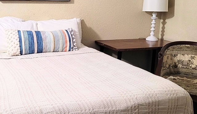 Private Queen Bed with Cable