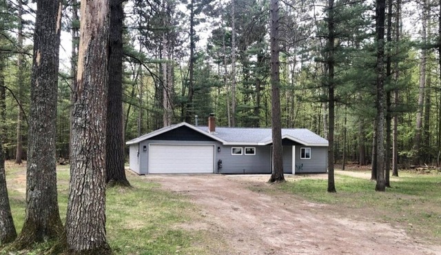 Private wooded cabin on one+ acre less than 1 mile from beautiful Higgins Lake.